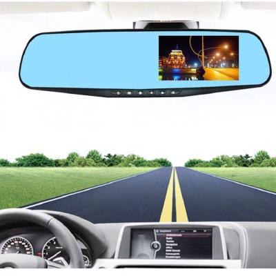 China HD Video Recording Car DVR 1080p Night Vision Rearview Mirror Dash Car Camera Lens Dash Cam Box Dual HD Car Video Recording IPS Black Box for sale