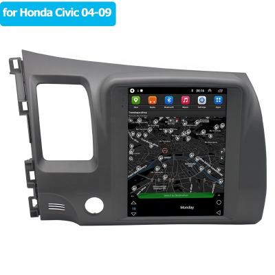 China Vertical Screen Android Car Radio MP5 Player GPS Navigation Multimedia Player For Honda Civic 2004 2005 2006 2007 2008 2009 for sale