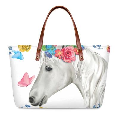 China High Quallity Lovely Horse Special Wholesale Big  Tote Bag Shoulder Bag Female for sale