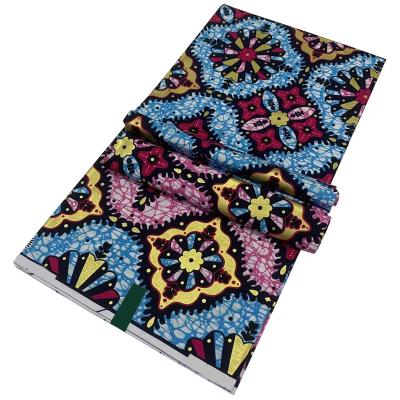 China Nice Anti-Static Printed African Wax Prints Ankara Fabric And Hollandais Style Colorful Cotton Fabric Online for sale