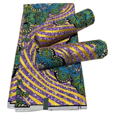 China Wholesale Anti-static African Real Wax Print Fabric 100% Cotton Java And Ankara Style Bag African Material for sale