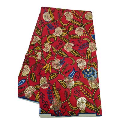 China New Style 100% Wax Fabric Anti-Static African Cotton Bag Java African Fabrics Wax Prints Material Colorful Design for sale