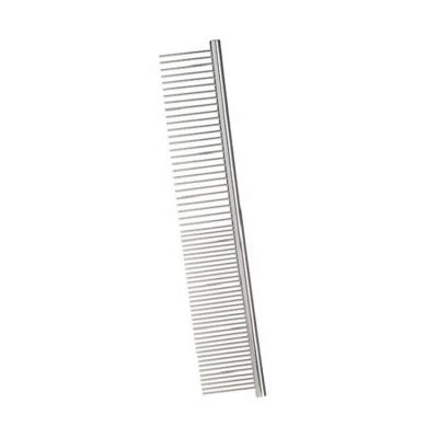 China Sustainable Rounded Ends Stainless Steel Pet Grooming Comb For Removing Tangles And Knots for sale