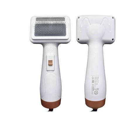 China Durable Portable And Quiet 2 In 1 Pet Grooming Hair Comb Dryer With Mold Slicker Brush for sale