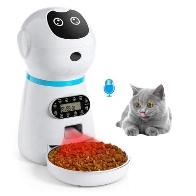 China Automatic Pet Feeder Robot 3.5L Dry Food Dispenser For Cats And Dogs for sale