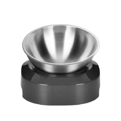 China Sustainable Stainless Steel Cat Food Water Bowl with High Non-Slip Base for sale