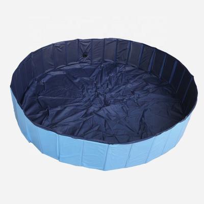 China Outdoor PVC Folding Pet Tub 160cm Round Viable Paddling Pool for Dogs and Kids for sale