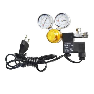 China Viable Aquarium Dual Meters Solenoid Valve CO2 Regulator with Bubble Counter for Plant Tank CO2 Injection System for sale