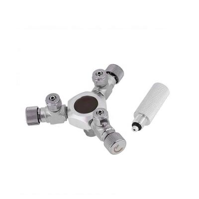 China Viable 3 Way Aquarium CO2 Dispenser Valve Splitter For Plant Coral Tank CO2 Regulator for sale