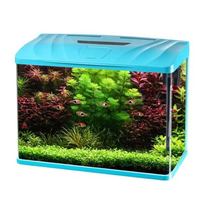 China 60cm Glass Coffee Table Built-In Viable Filter Aquarium Fish Tank With Lamp for sale