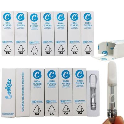 China Flavored Metal Glass E Cigarette Atomizer 0.8ml 1ml Cartridge Vape Pen 58x10.5mm for sale