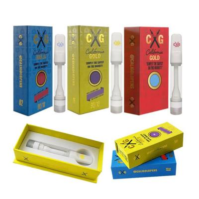 China California Gold E Cigarette Cartridge 100% Ceramic Carts Atomizer Empty Vape for sale