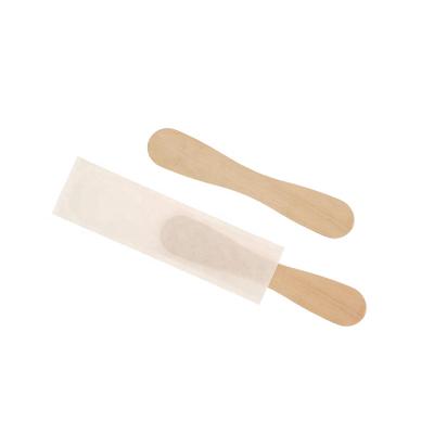 China Sustainable Wholesale Disposable Wooden Ice Cream Spoon Fresh Creative Customized Ice Cream Spoons for sale