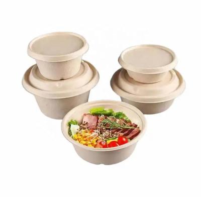 China Disposable Eco-friendly Biodegradable Disposable Eco-Friendly Biodegradable Smoothie Bowl Microwavable Paper Box With Lid for sale