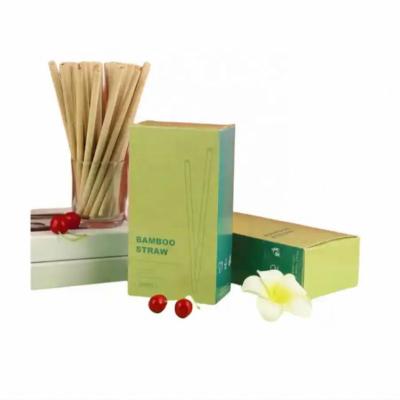 China Disposable Hot Selling Custom Order Reusable Natural Eco-friendly Bamboo Drinking Straws for sale