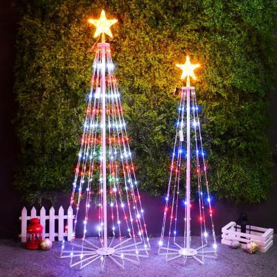 China Star Topper Flagpole Christmas Tree Lights Holiday Lighting dreamlight app control Smart RGB/remoter RGB led linterna for magic for sale