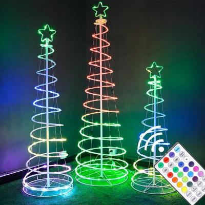 China Spiral Tree Lights Spiral Twig Light Trees Pathway Lawn Porch Balcony Festivals Decoration Outdoor Kit Motif Holiday Decoration Lamp for sale