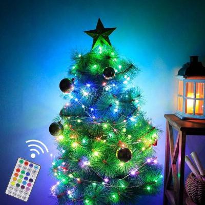 China Smart Solar Powered Fairy Lights Copper Wire Halloween Outdoor Decoration Indoor Outdoor Wire Battery Operated Usb Globe Wire Rubber String for sale