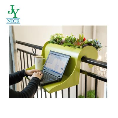 China Amazon balcony table good quality ABS pp desk storage industrial hot sale plastic indoor indoor outdoor hanging fence coffee table for sale