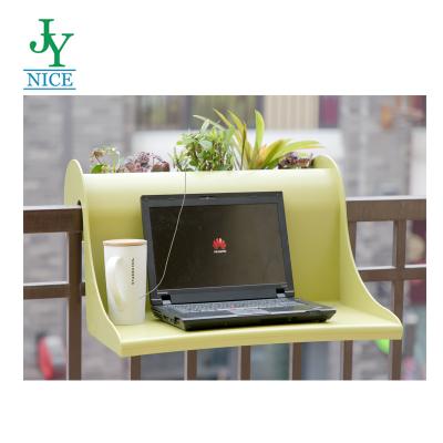 China Modern garden table furniture plastic outdoor hanging table manufacturer plastic balcony railing cheap table for sale