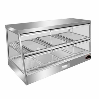 China Stainless Steel Commercial Heated Showcase BV-1500 Food Display for sale