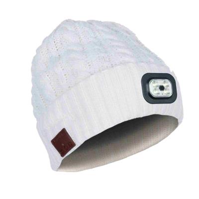 China LED women earphone musical and beanies, musical and lighting lamp beanie, musical earphone with LED light OEM beanie for sale