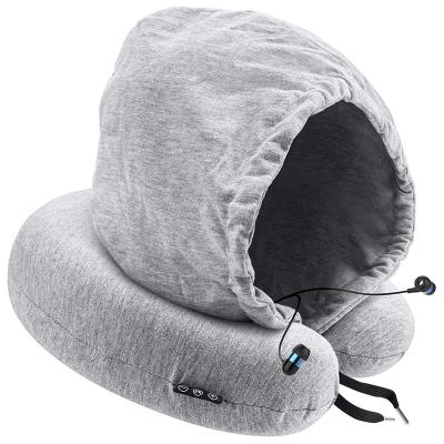 China Cheap In-ear Music Earphone Travel Pillow With Stereo Earphone For Promotion Project for sale