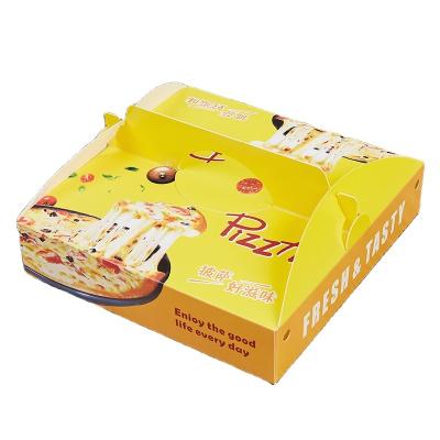 China Custom Printed Recyclable Pizza Boxes With Logo 12 Inch Storage Box Eco Friendly Takeout Package Food Grade Packaging for sale