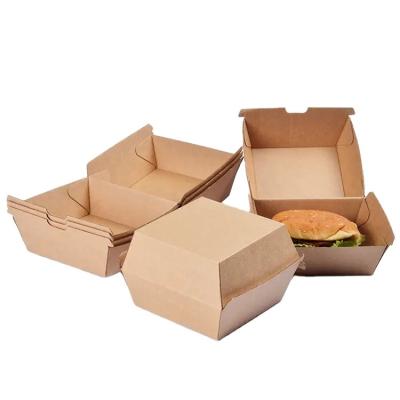 China Recyclable Custom Hamburger Boxes for sale