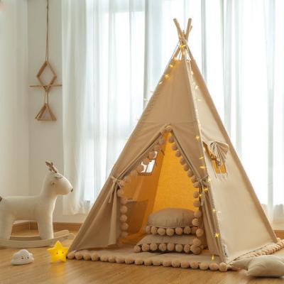 China Indoor and outdoor cotton tent play tent waterproof natural teepee tent for kids for sale