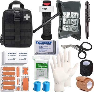 China Outdoor Survival Professional Custom First Aid Kit Sos Tactical Survival Kit Set Bag For Travel Outdoor Trauma Ifak Use First Aid Kit for sale