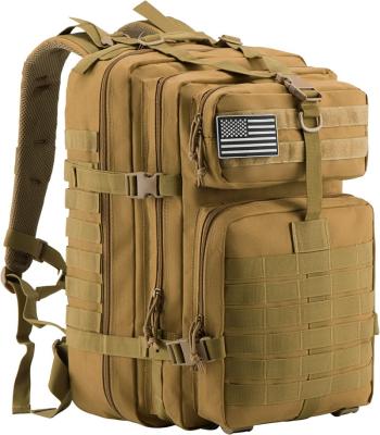 China Comfortable 1000D Nylon Camping Backpack Tactical Backpacks Bag 45L Molle Fitness Tactical Backpack for sale