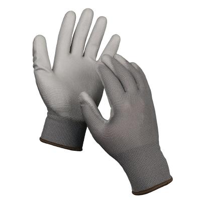 China Industrial Work Manufacturer Direct Smooth Nitrile Coated Palm Polyester Safety Work Hand Protection G loves for sale