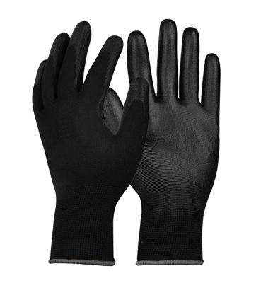 China Work Gloves Hand Protective Knit Gloves Palm Safety Coating For Esd Top Fit Mechanic Antistatic Nylon Pu G loves for sale