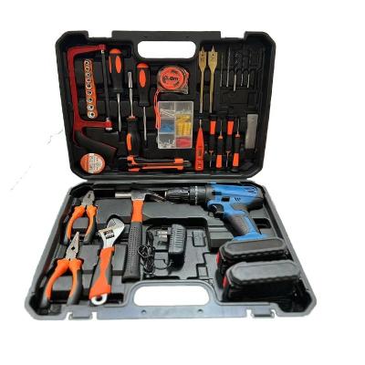 China TIASI lithium battery electric drill cordless machine multifunctional portable cordless drill set T1021-A3 for sale