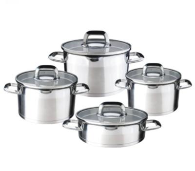 China Sustainable New Style High Pot Multi Pot Low Price 8 Sizes S/S Cookware Set Multi Cookware for sale