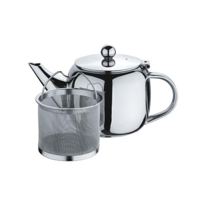 China Sustainable Stainless Steel Teapot Coffee Pot With Strainer for sale