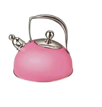 China Viable Style Creative Pink Painting Musical Whistling Kettles Whistling Kettle for sale