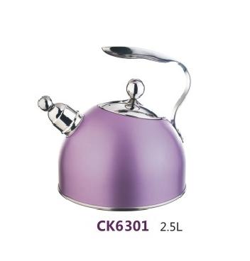 China Sustainable Top Quality Auto Alarm Gas / Classic Induction Cooking Whistling Kettle Purple Kettle for sale