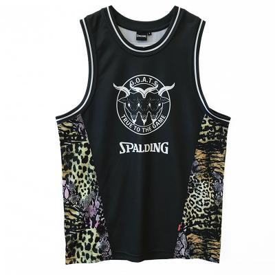 China High quality low moq breathable hot sale custom made men's floral print basketball uniform for sale