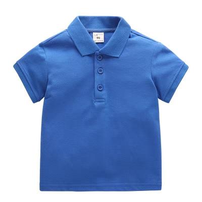 China 100% New Sleeve Summer Kids Polo Shirts Children Cotton Short Shorts Sheathed Polo T-Shirt Tops Boys Girls Solid Sport Polo Shirts for sale