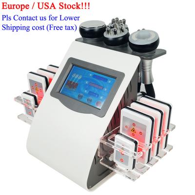 China AU-71B Liposlim 6 in 1 Kim 8 Vacuum Cavitation Slimming Ultrasound Fat Burning Lipocavitation RF Machine for sale