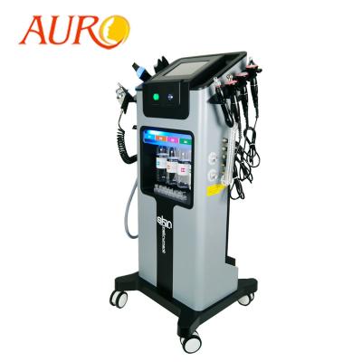 China Acne treatment Au-S518 factory price 8 in 1 wrinkle remover multifunctional beauty personal care facial hidra h2o2 machine for sale