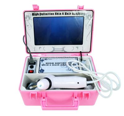 China Skin Wrinkle Analysis AU-958 AURO Touch Screen Hair Analyzer Pink Boxy Skin and Hair Analyzer for sale