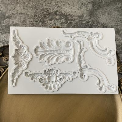 China Stocked Relief Silicone Cake Mold Fondant Molds Cake Decorating Tools Fondant Soap Mold Resin Molds Cake Decorating Accessories for sale