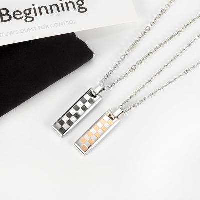 China New Jessy Fashion 2021 FASHIONABLE Designer Jewelry Stainless Steel Necklace Cube Necklace For Man for sale