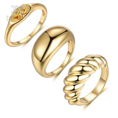 China Custom Silver Gold Trendy Ring Stainless Steel Rings from Jessy Jewelry Men Fashion Jewelry for sale