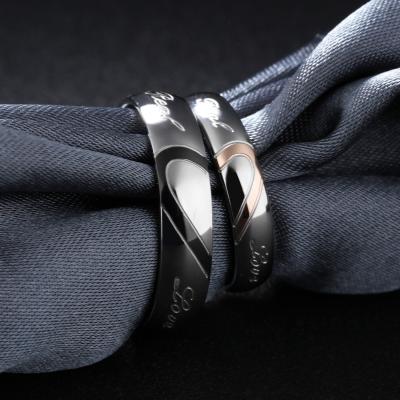 China Jessy FASHIONABLE Dropshipping 2021 Customized Jewelry Designer Fashion Wedding Gold Sliver Gift Heart Couples Ring For Men And Women for sale