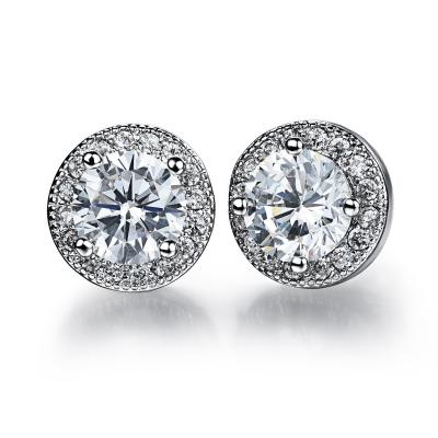 China Jessy Jewelry Fashion Jewelry Custom Women's CLASSIC Girls Silver Gold Women's Earrings Gypsophila Diamond Stainless Steelmond Earrings for sale