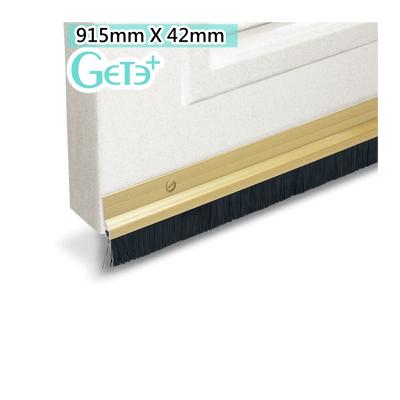 China Modern Aluminum And Iron Plastic Brush Door Bottom Seal Strip Under Taiwan Door Sweep Weather for sale